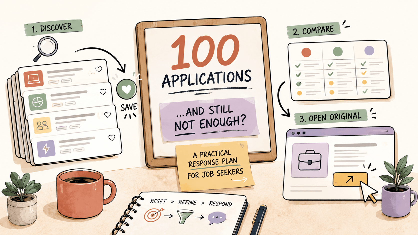 Editorial illustration for When Did 100 Job Applications Become Not Enough? A Practical Response Plan for Job Seekers
