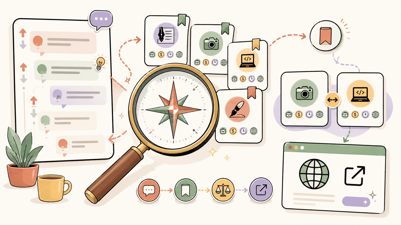 Editorial illustration for Best Side Hustle Ideas on Reddit for Finding Work