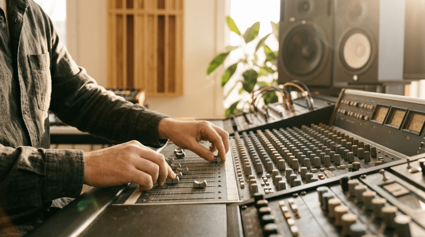 Editorial illustration for Best Sites to Find Music Production Jobs (2026): Who Each Suits and How to Land a First Gig