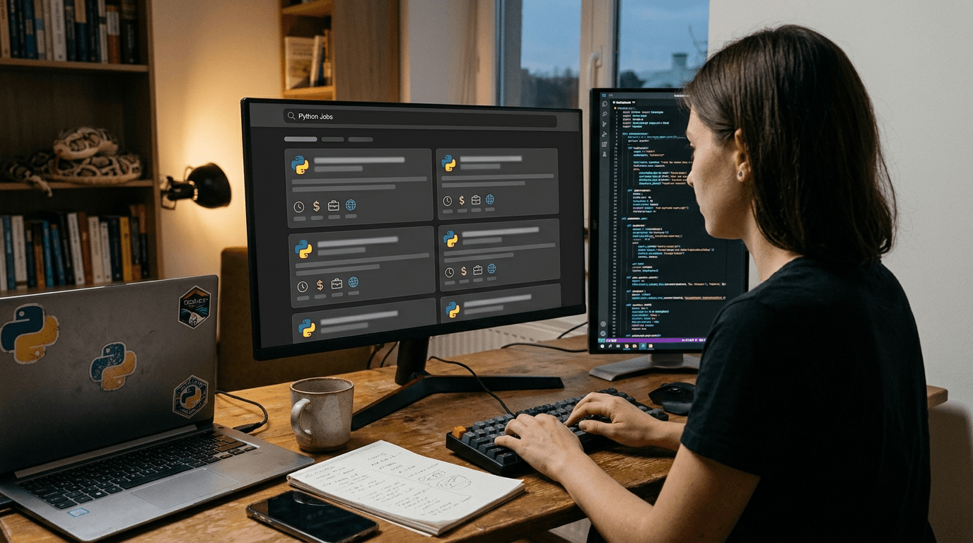 Editorial illustration for Best Sites to Find Python Programming Jobs (2026): Who Each Suits and How to Land a First Gig