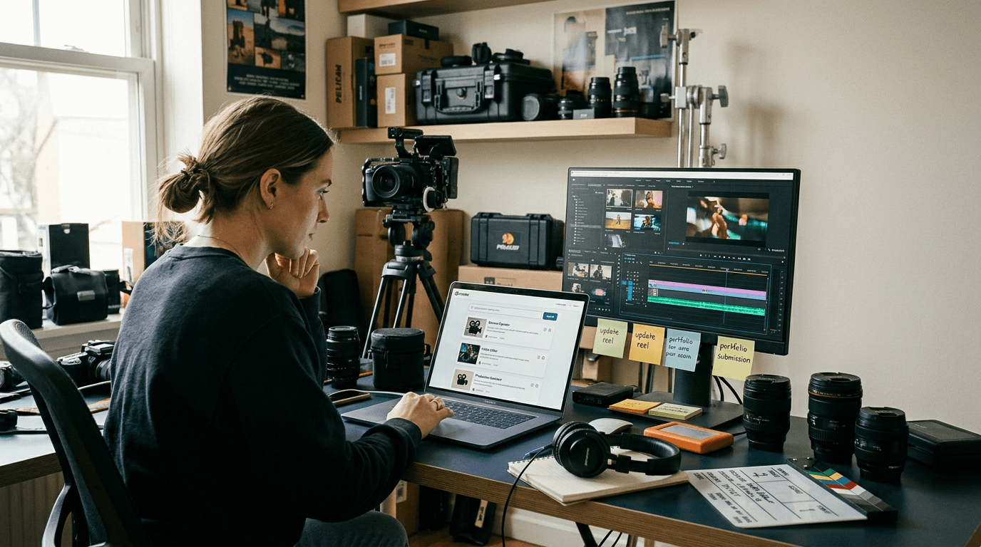 Editorial illustration for Best Sites to Find Video Production Jobs (2026): Who Each Suits and How to Land a First Gig