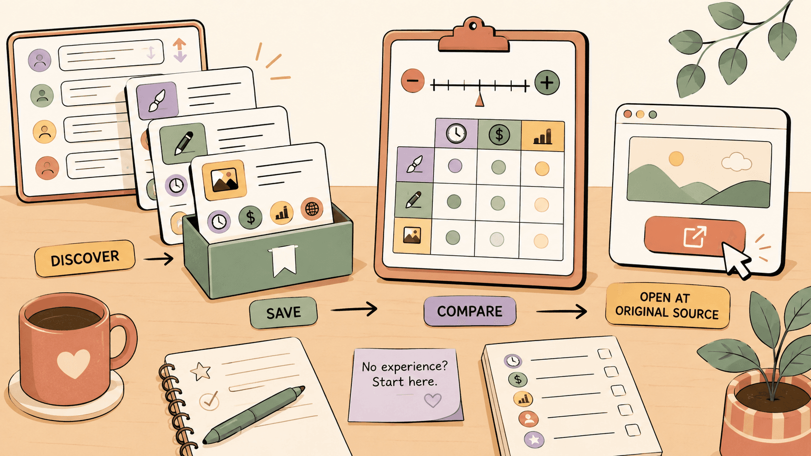 Editorial illustration for How to Compare Paid Projects with No Experience