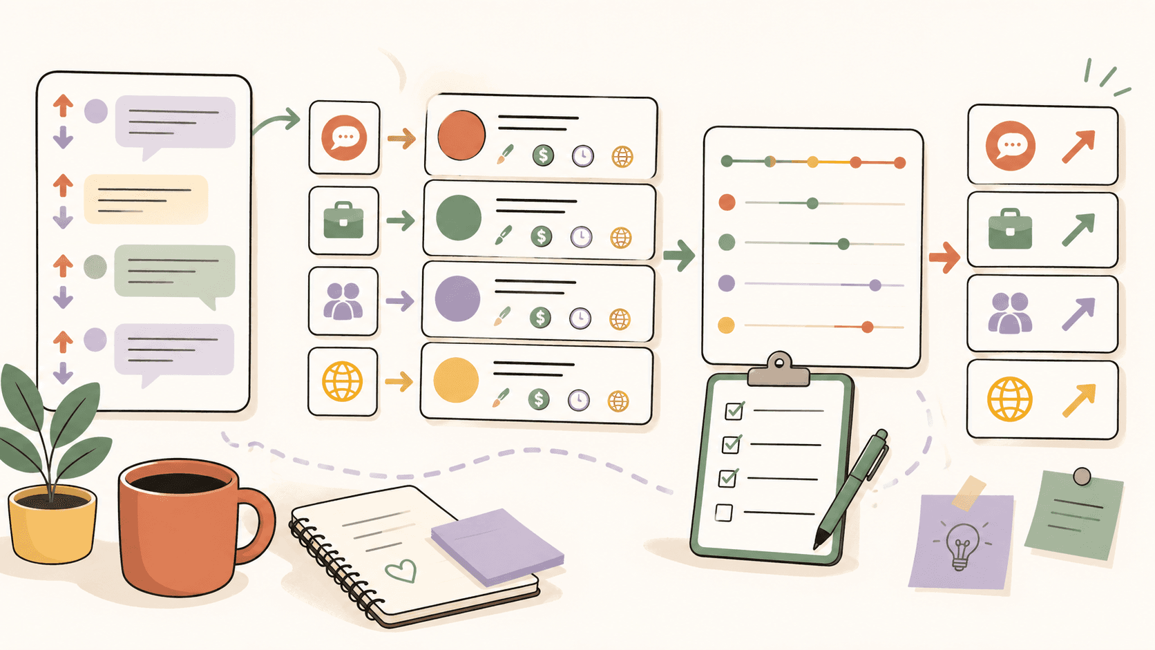 Editorial illustration for How to Compare Side Gigs Across Reddit, Upwork, Fiverr, and Other Sources