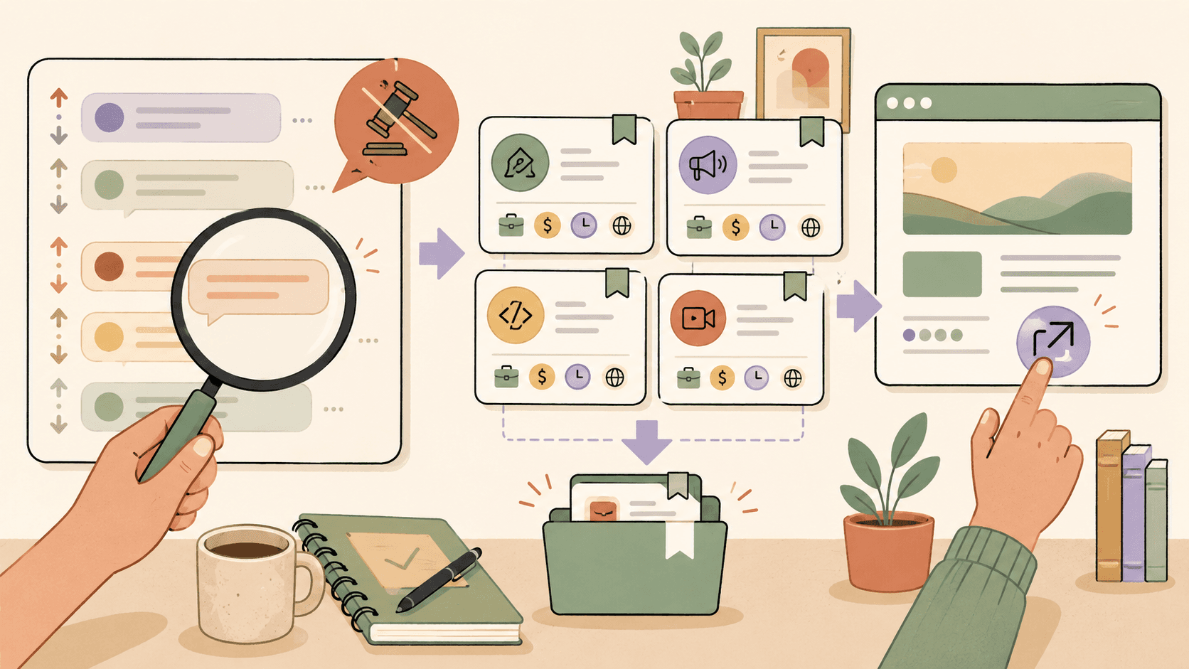 Editorial illustration for How to Discover Freelance Gigs Without Bidding