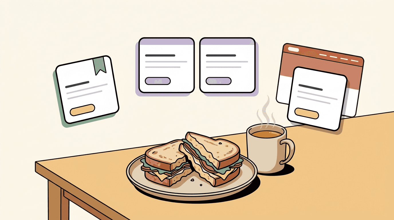 Editorial illustration for What Job Seekers Should Learn From Not Working Through Lunch