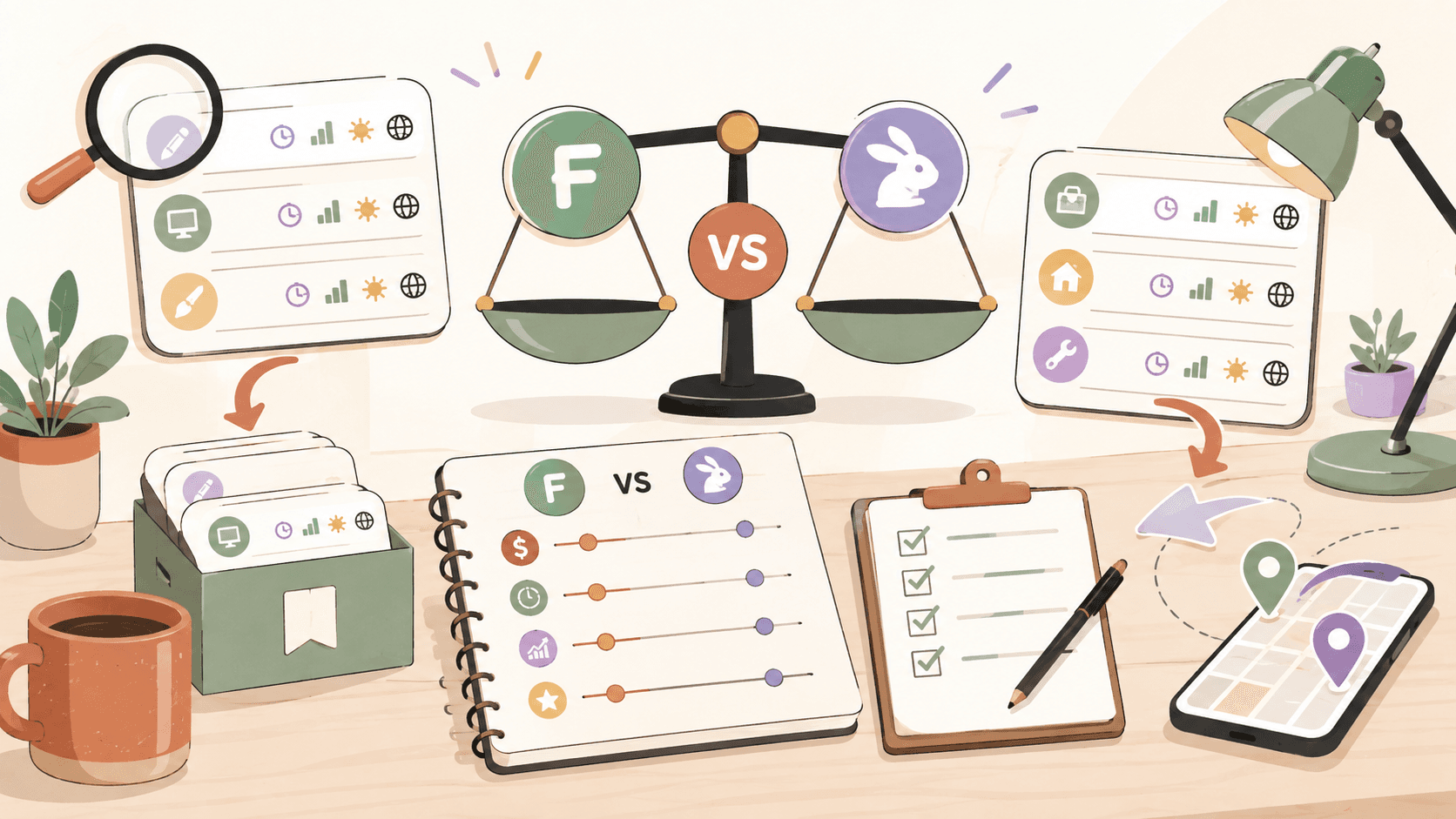 Editorial illustration for Fiverr vs TaskRabbit: Which Platform Pays More?