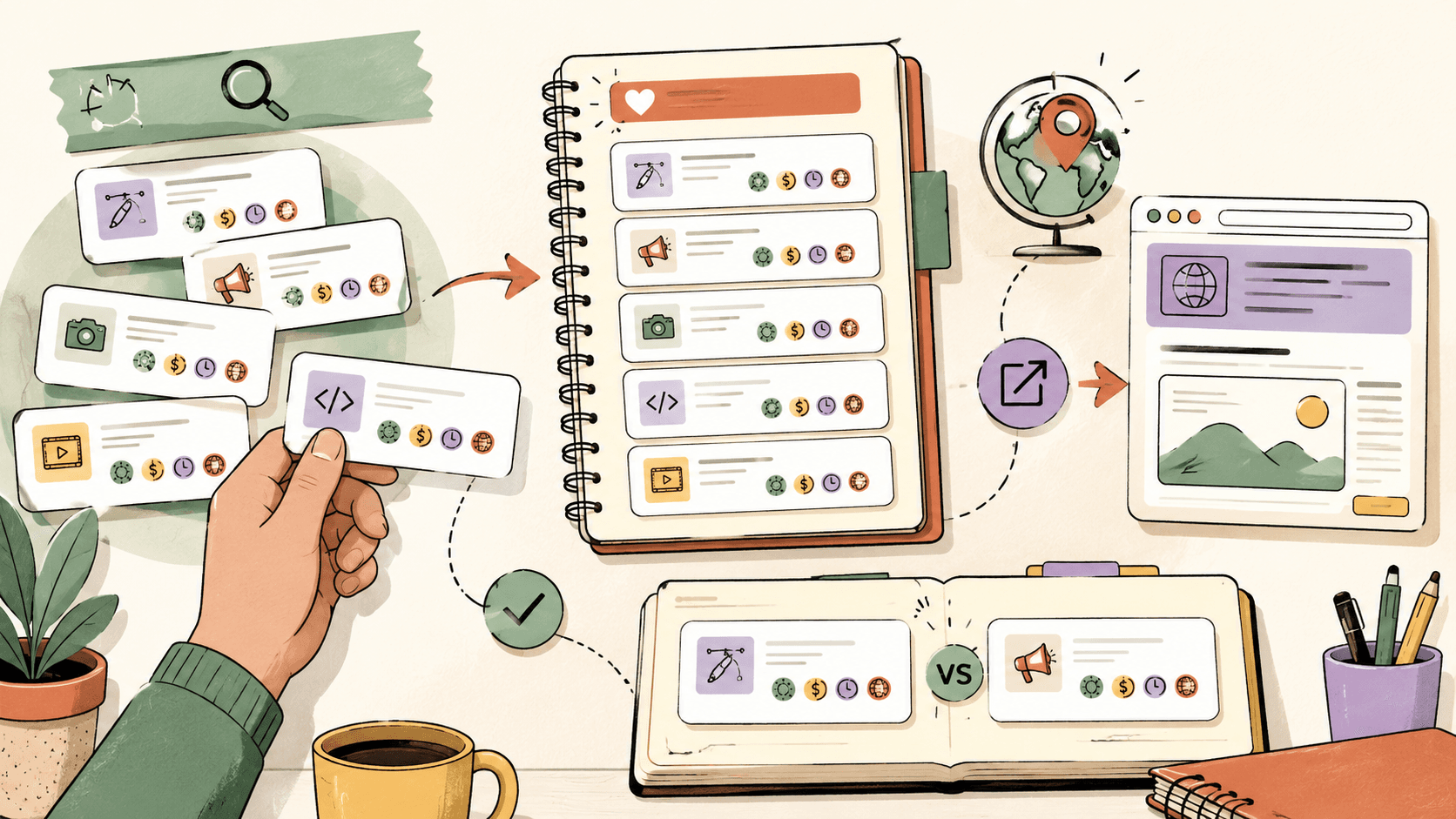 Editorial illustration for How to Build a Personal Opportunity Feed for Freelance Work