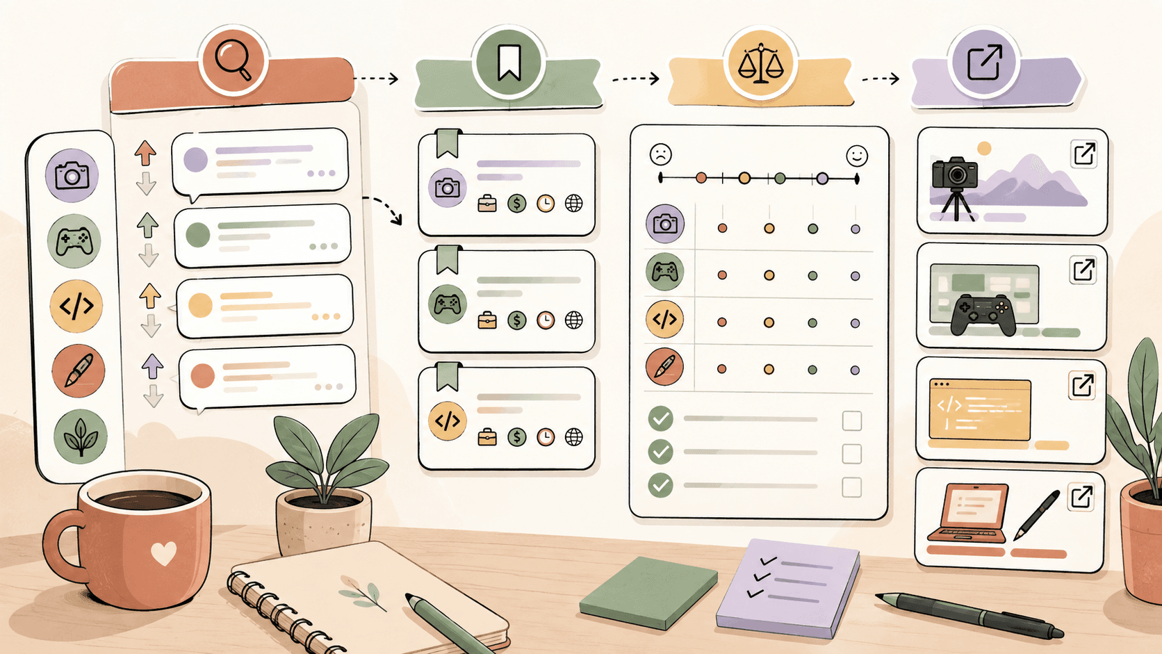 Editorial illustration for How to Compare Side Gigs from Niche Online Groups