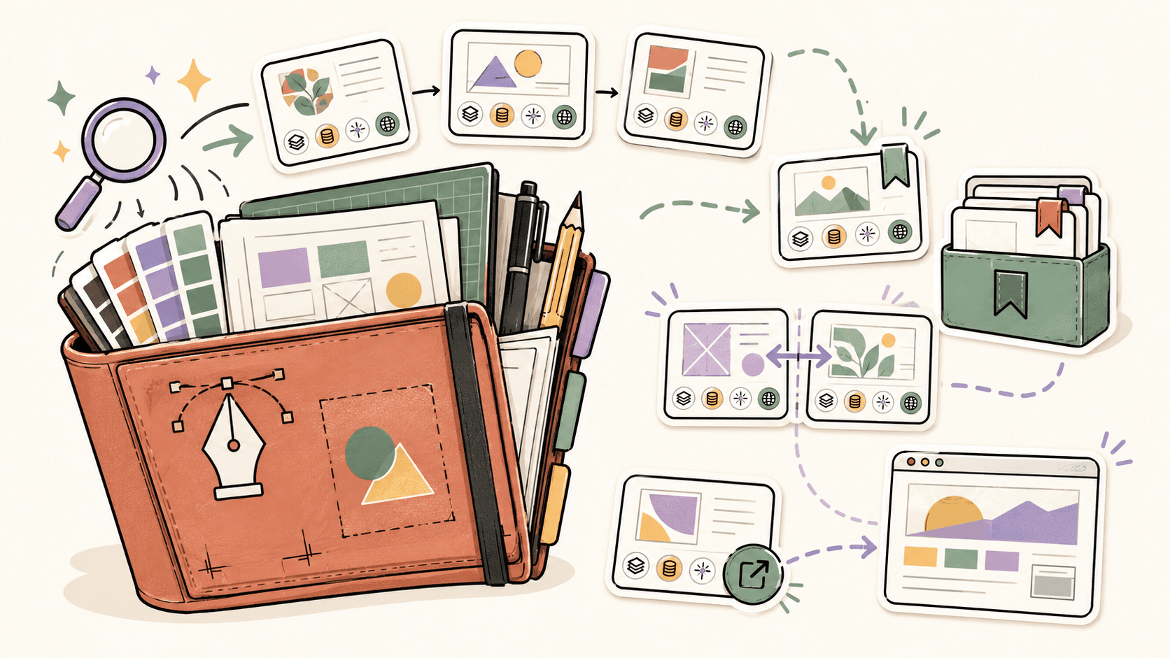 Editorial illustration for How to Find Freelance Work as a Graphic Designer: A Practical Guide