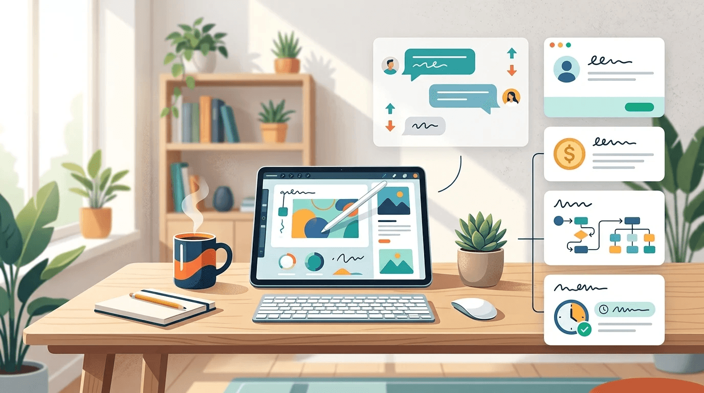 Editorial illustration for How to Find Freelance Work on Fiverr