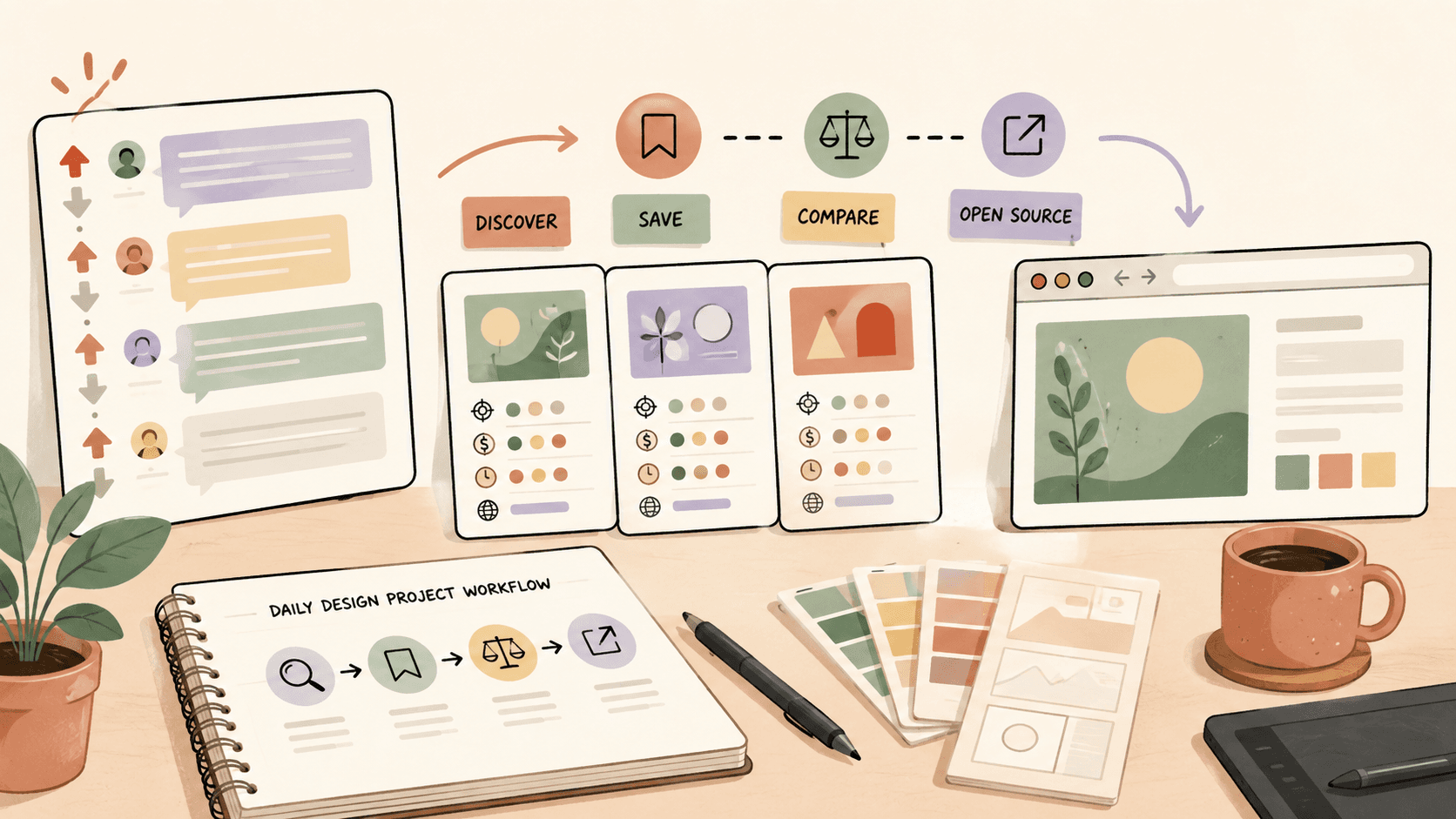 Editorial illustration for How to Find Fresh Paid Design Projects: A Practical Daily Workflow