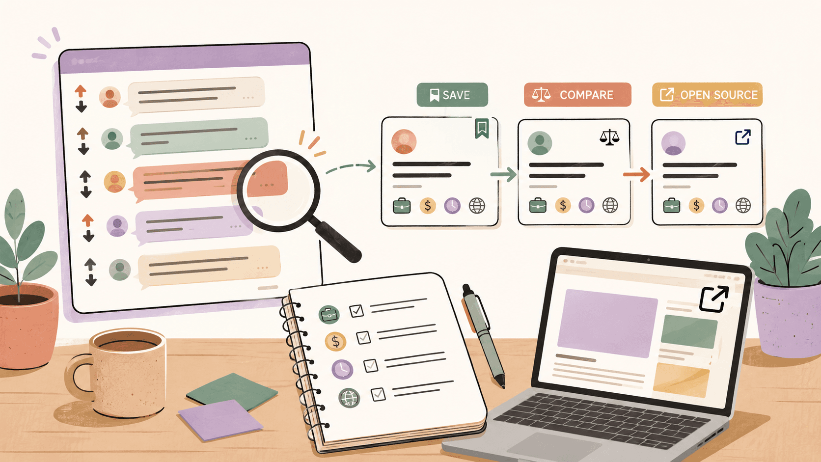 Editorial illustration for How to Find Job Leads from Community Posts