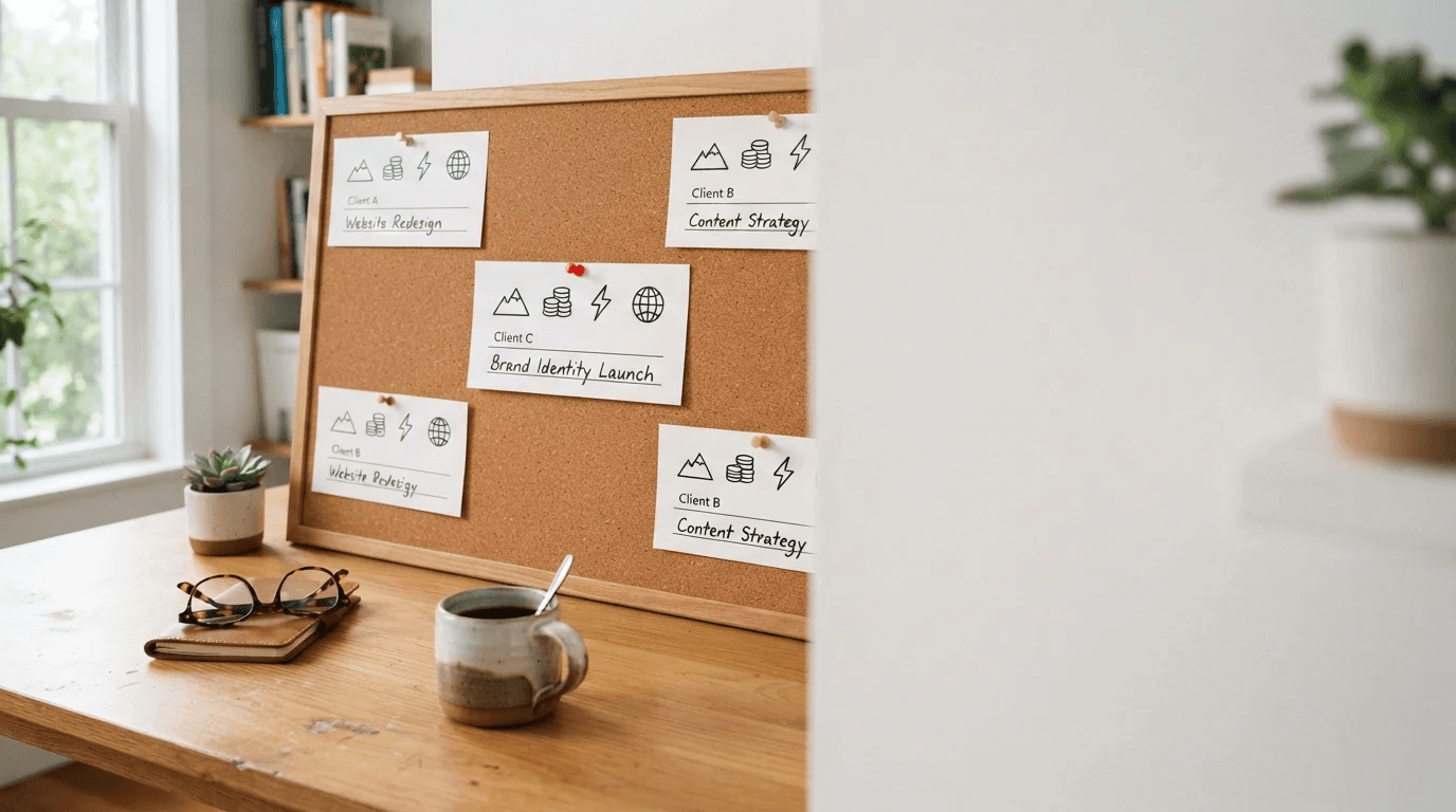 Editorial illustration for How to Find, Save, and Track Freelance Leads as a Beginner