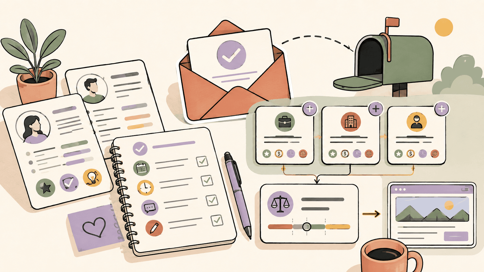 Editorial illustration for How to Follow Up After an Interview Without Sounding Desperate (With Templates)