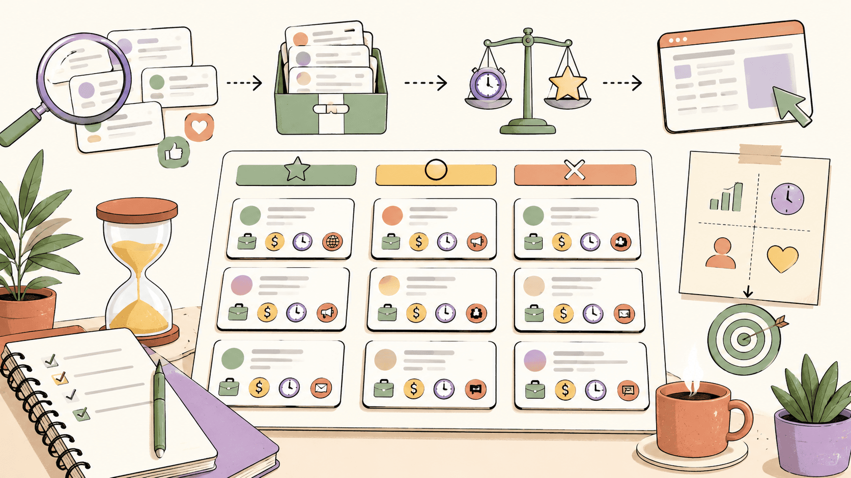 Editorial illustration for How to Prioritize Freelance Clients Without Wasting Time
