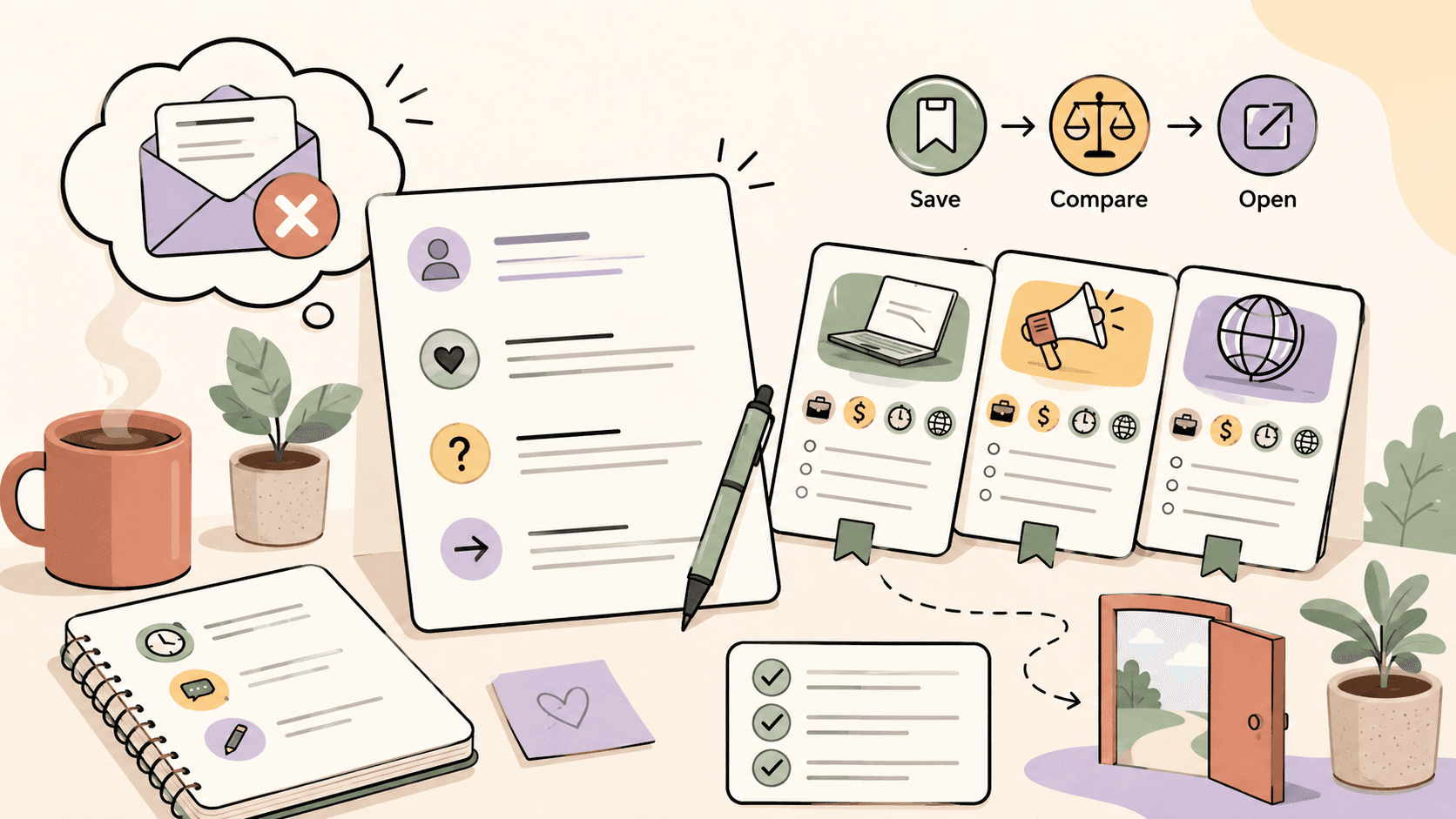 Editorial illustration for How to Respond to a Job Rejection Email: Template, Timing, and What to Say