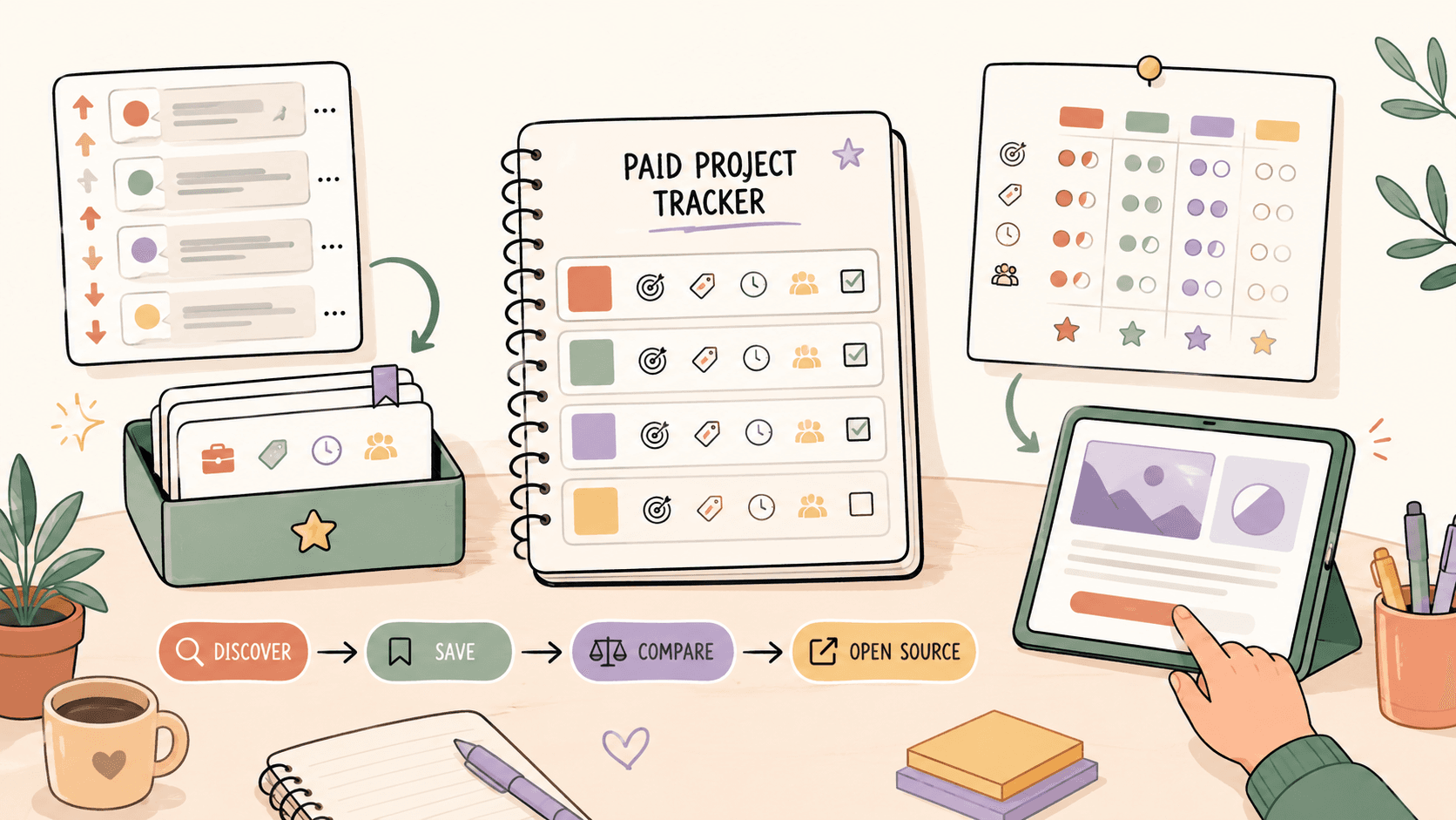 Editorial illustration for How to Track Paid Projects as a Beginner
