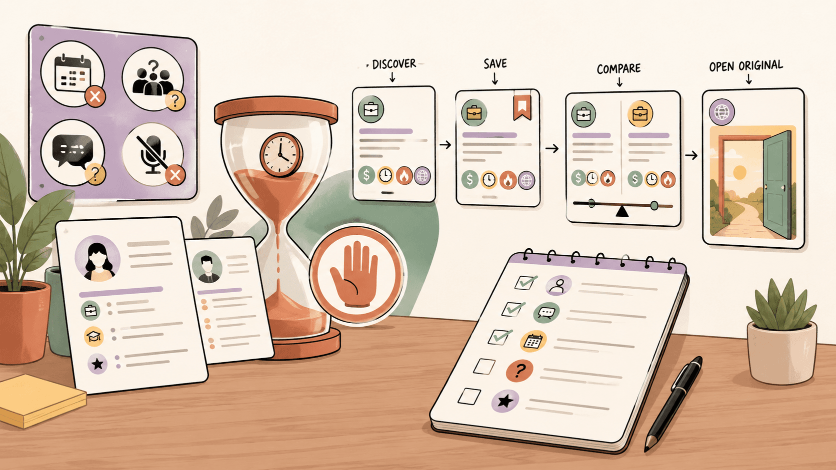 Editorial illustration for How to Handle Interviewers Wasting Your Time (Job Seeker Guide)