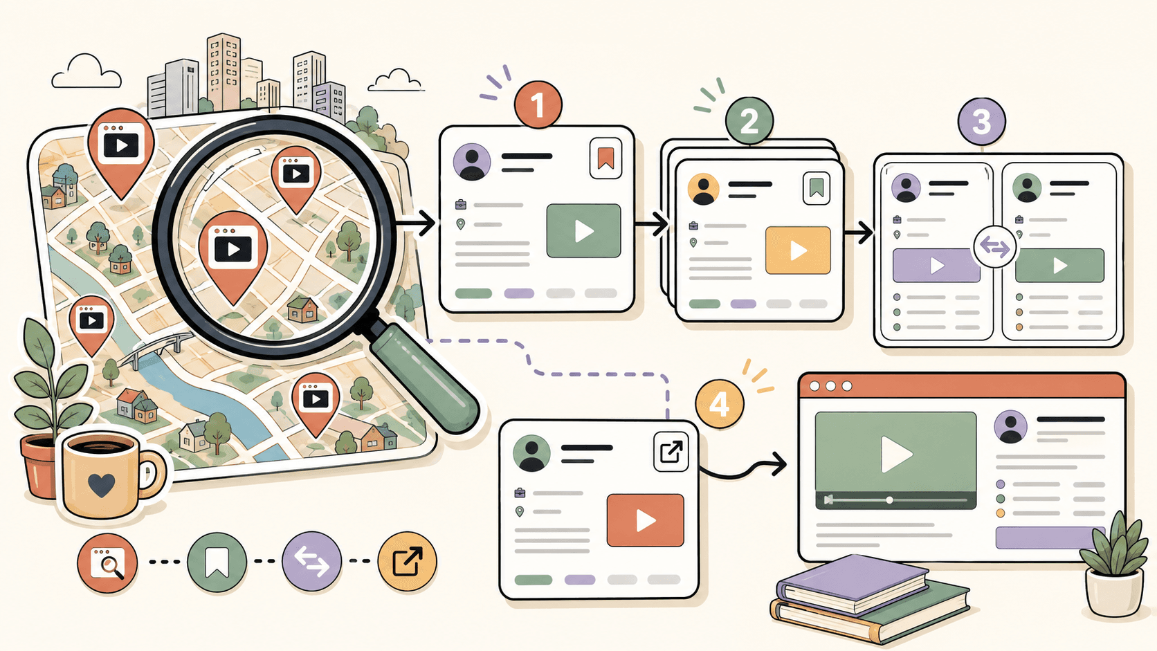 Editorial illustration for How to Find Remote Work Opportunities Near You at Video Sharing Companies