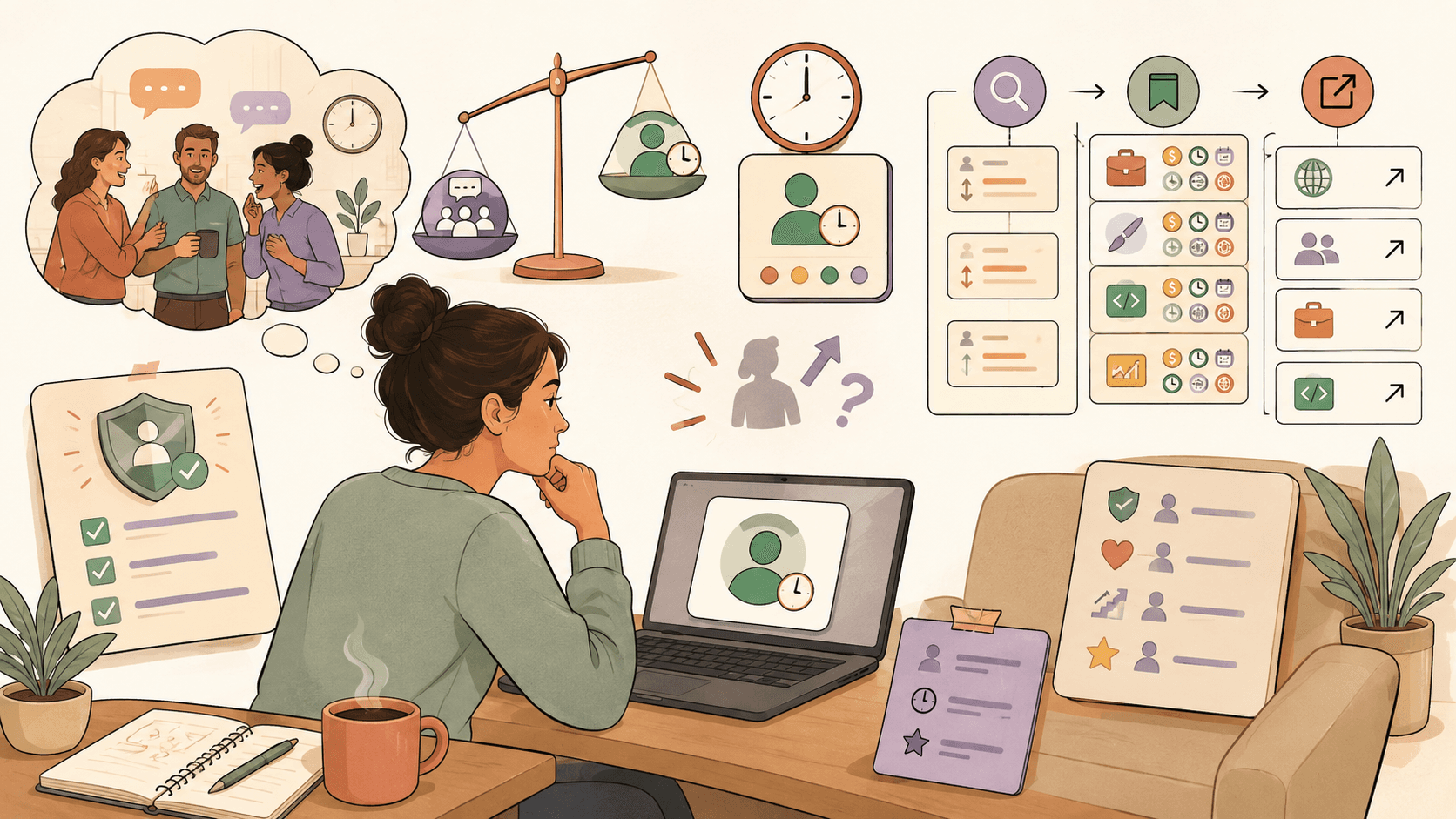 Editorial illustration for Why Remote Workers Get Judged by Teams Status and How to Protect Your Career