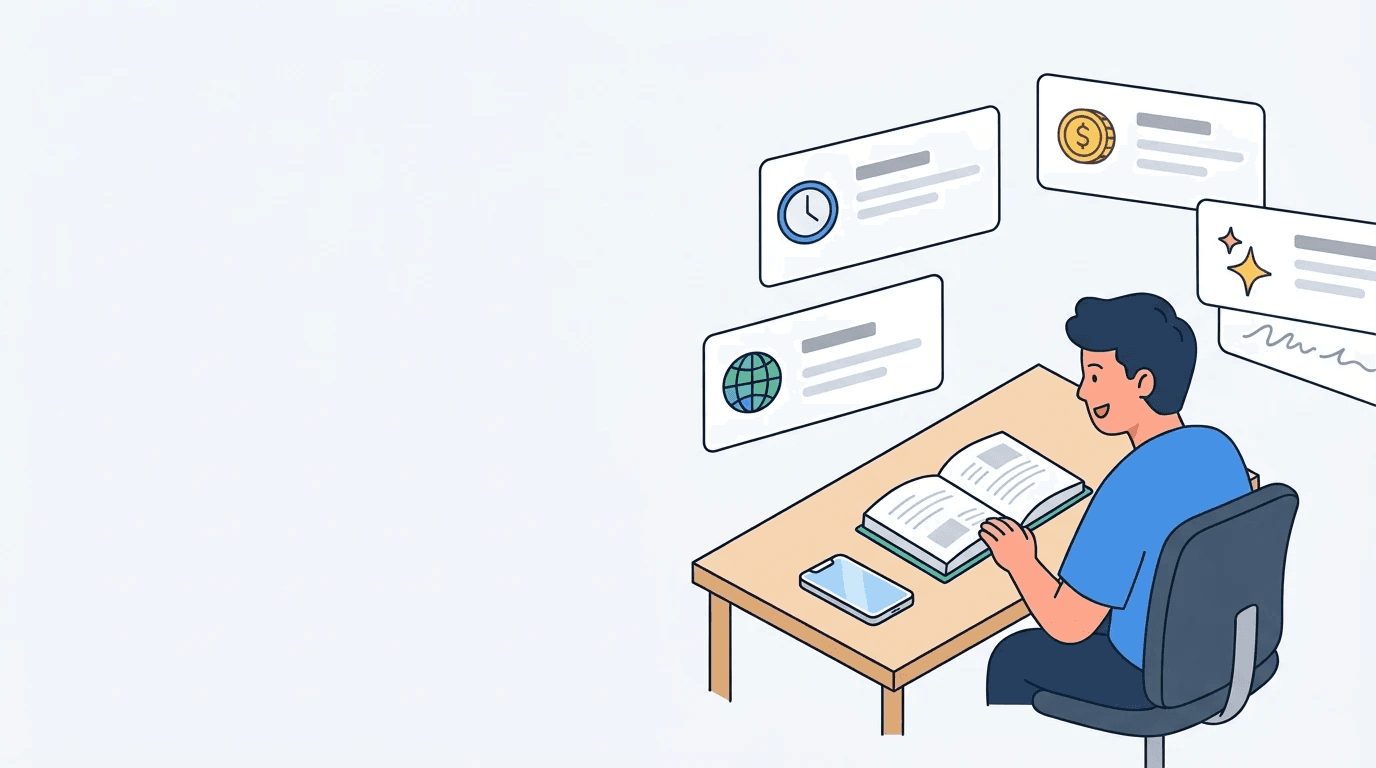 Editorial illustration for How to Find Online Side Income Ideas for Students Without Upfront Investment