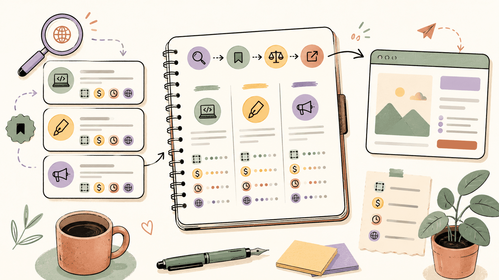 Editorial illustration for to Create a Freelance Lead Tracking System — A Practical Guide