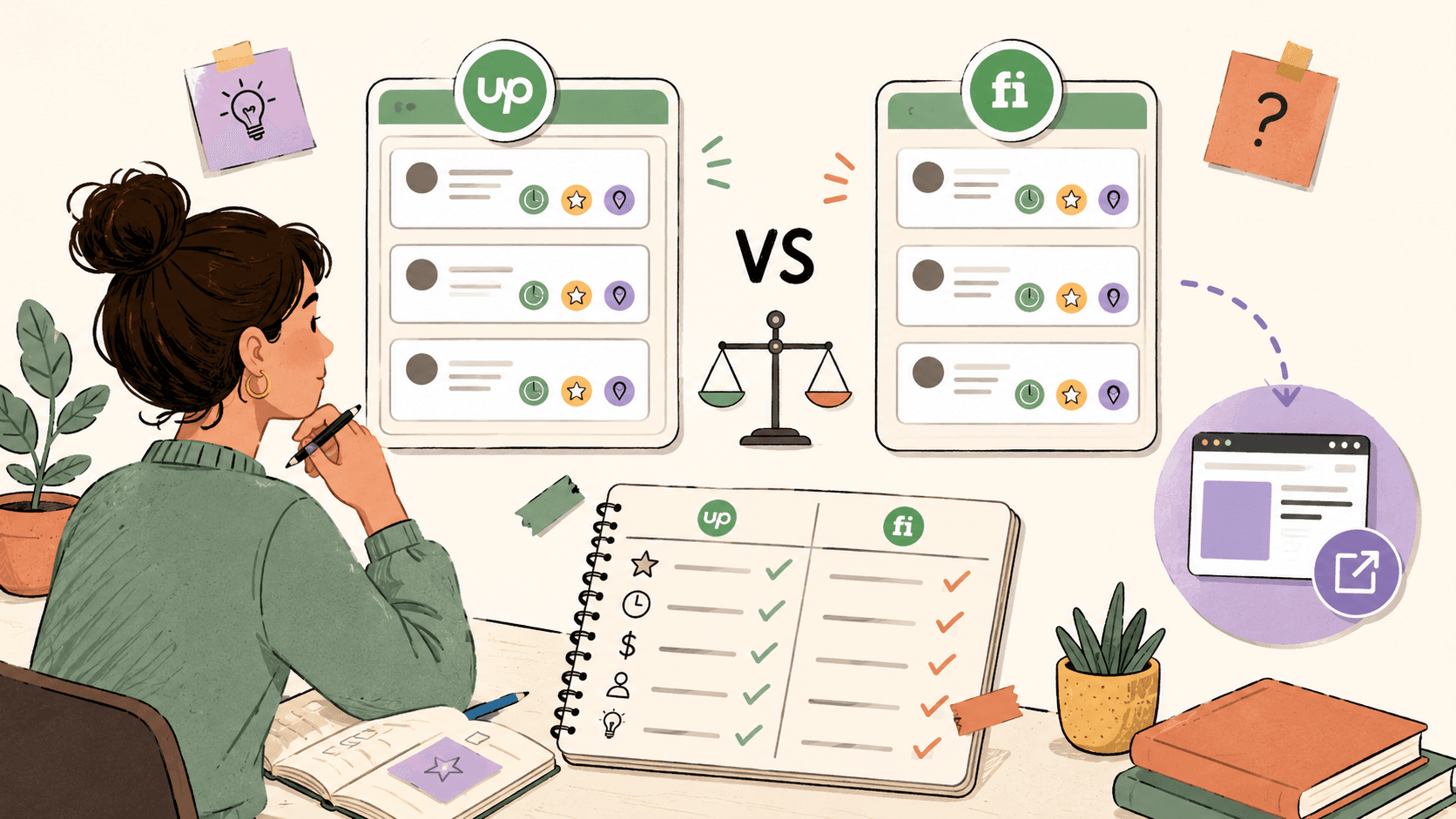 Editorial illustration for Upwork vs Fiverr for Beginners: Which Platform Should You Start With?